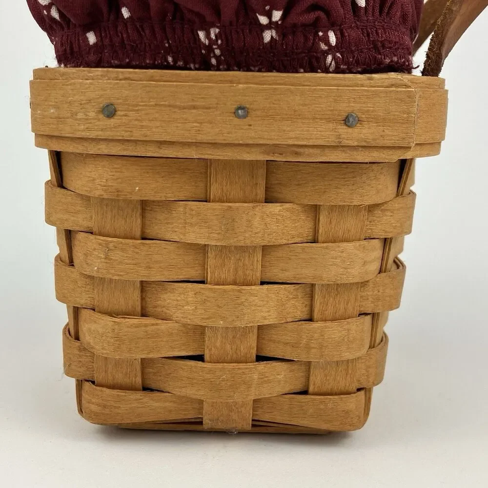 Longaberger Chive Basket Set 1998 | /w Liner Retied VTG #15211